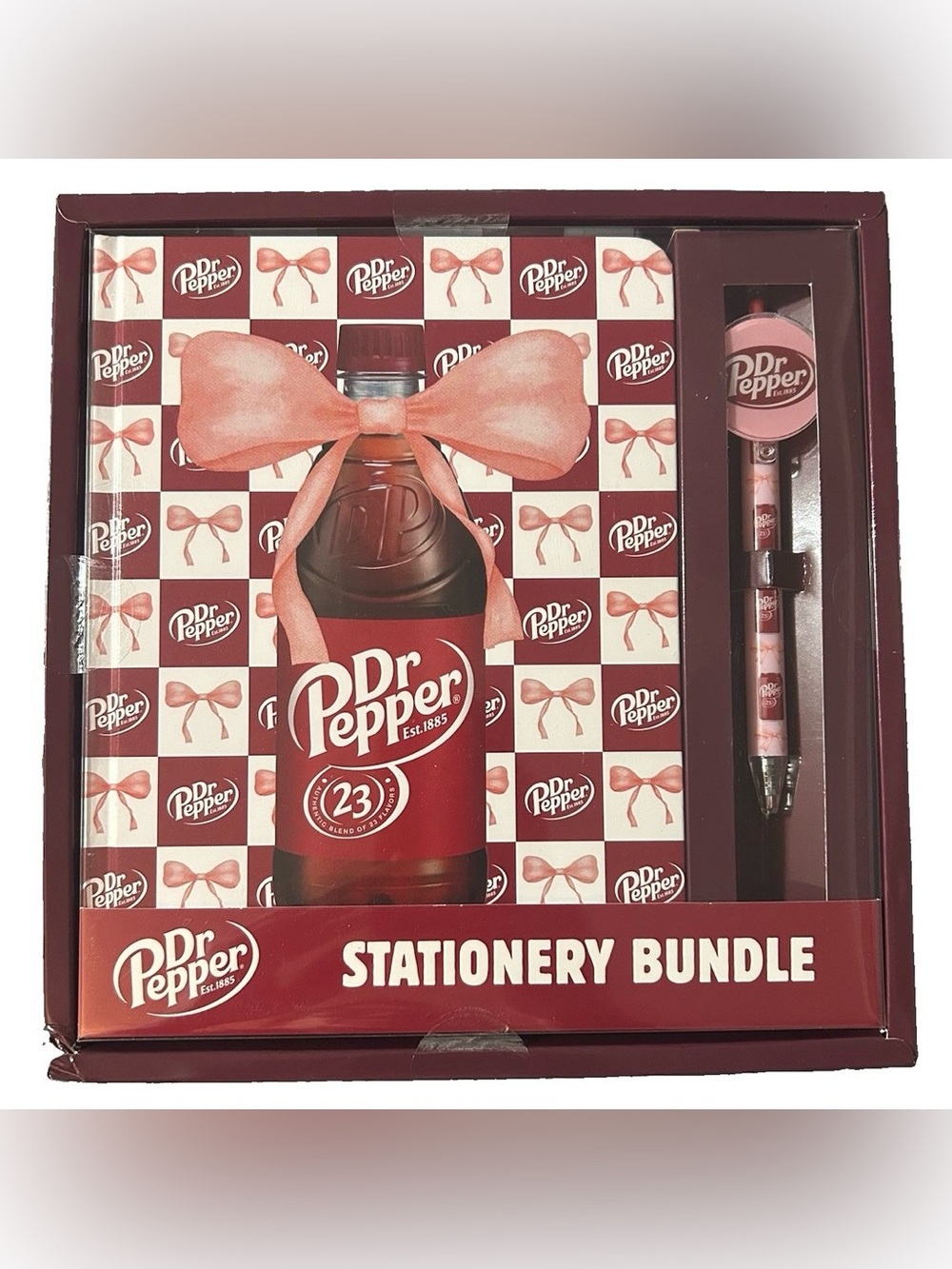 Dr Pepper Coquette Bow Stationery Bundle Set CultureFly New In Box